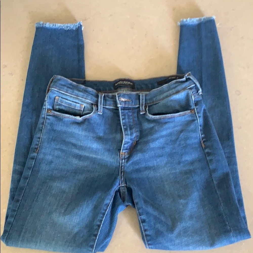 Banana Republic distressed skinny jeans!